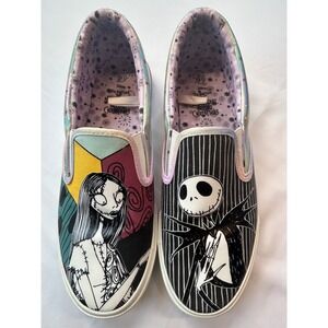 Disney Nightmare Before Christmas Slip On Shoes Women 9.5 Multi Jack Sally